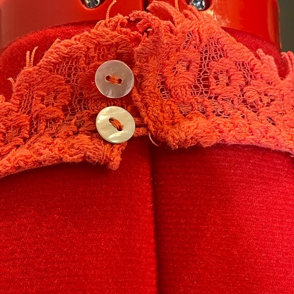 GUC- Free People Intimately Coral Daydream Lace Bodycon, Open Back Dress, Small - Picture 6 of 8